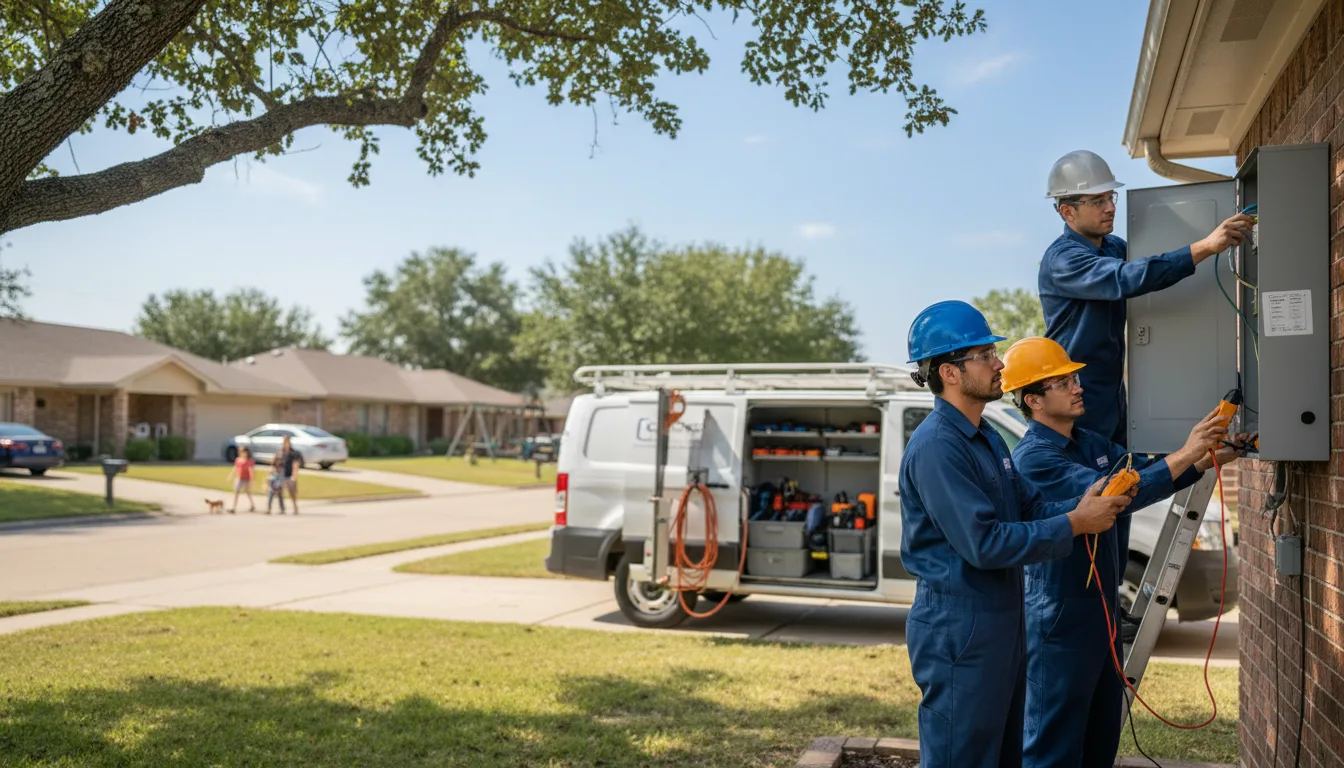 Certified electrician providing emergency electrical services in Jamestown, LA